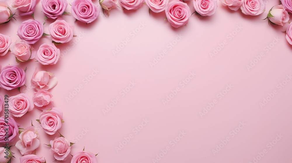 Tender Mothers Day Celebration: Top View Photo of Empty Circle, Love and Joyful Moments, Perfect for Greeting Cards and Festive Designs Tender Mothers Day Celebration: Top View Photo of Empty Circle, Love and Joyful Moments, Perfect for Greeting Cards and Festive Designs