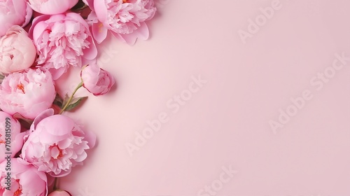 Capturing the Essence of Motherhood: Top View Photo Featuring Fresh Flowers for a Joyful Mother's Day Celebration