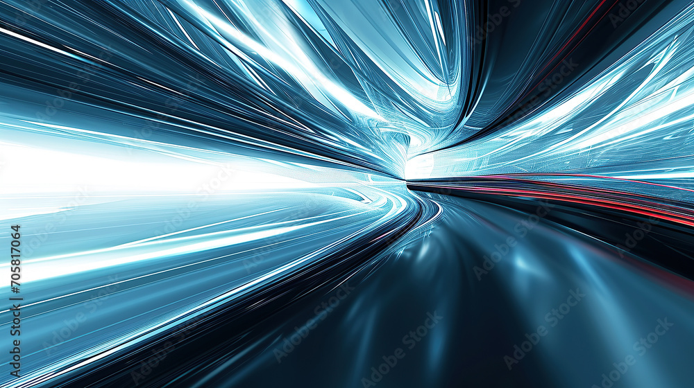 Dynamic and futuristic background with orange and blue glowing neon waves, data technology Dynamic and futuristic background with orange and blue glowing neon waves, data technology