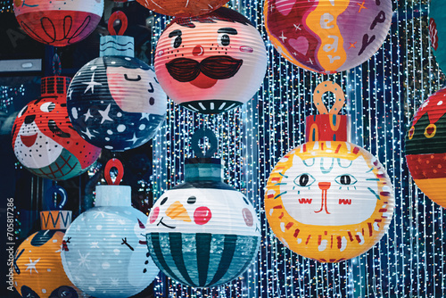 New year festival lanterns