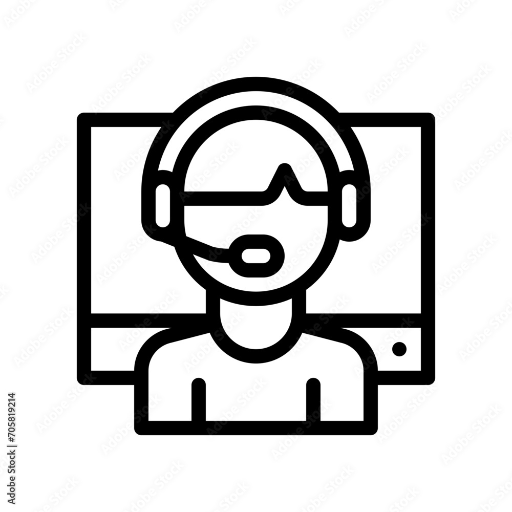 online support line icon