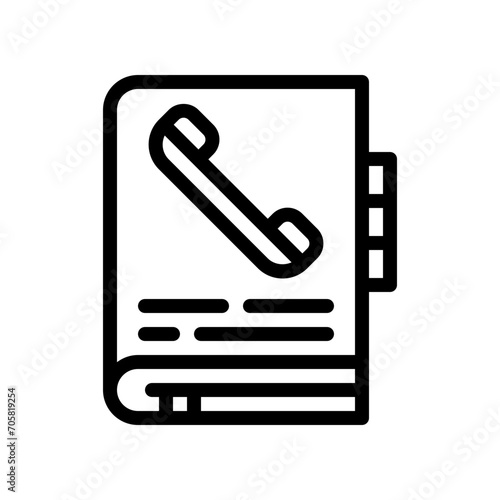 phonebook line icon
