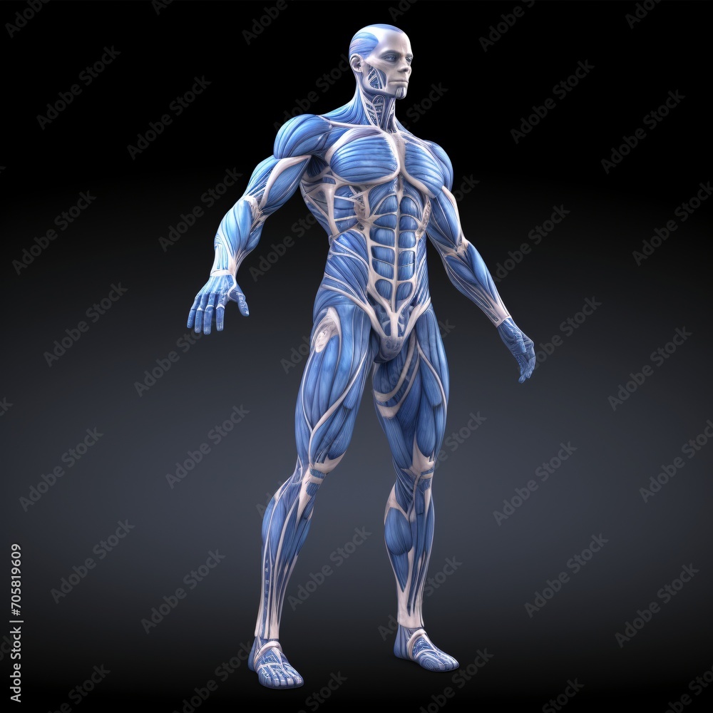 3D Anatomical Model of a Human Body Generative AI 3D Anatomical Model of a Human Body Generative AI