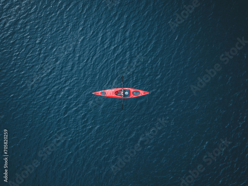 kayaking on the lake