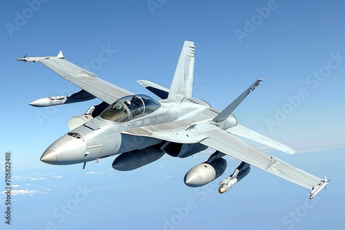 avion de chasse militaire F-18 hornet photo