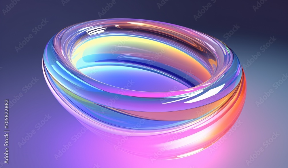 Colorful Glowing Ring Generative AI Colorful Glowing Ring Generative AI