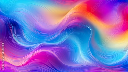abstract colorful background with waves © Ahmad