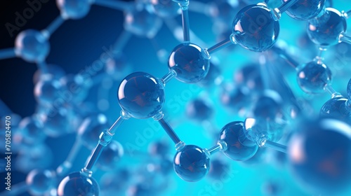 Molecular Structure: A Blue and Clear View of Molecules Generative AI