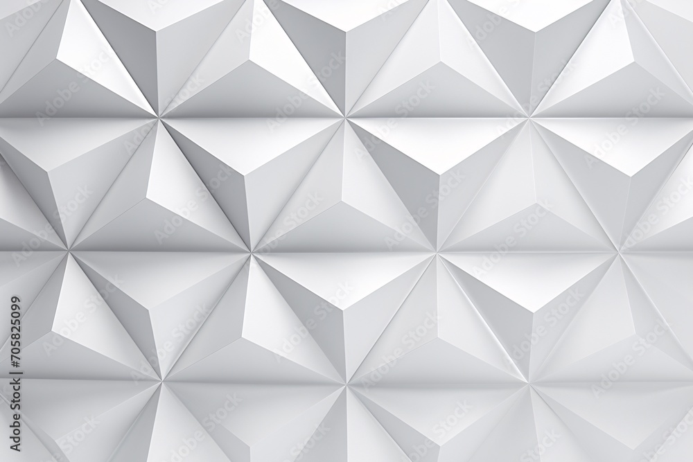 White Geometric Wallpaper Generative AI White Geometric Wallpaper Generative AI