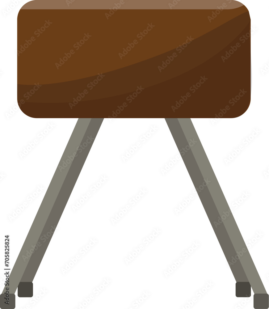 Fototapeta premium Gymnastics pommel icon cartoon vector. Beam balance. Bands cable