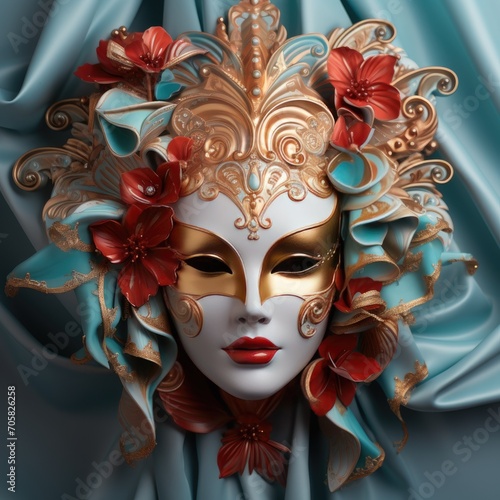 venetian carnival mask photo