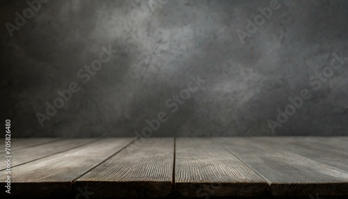 New Empty beautiful wood table