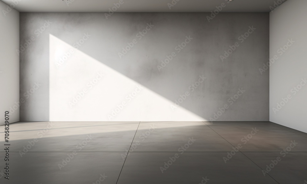 A large white wall with a shadow cast on it Generative AI A large white wall with a shadow cast on it Generative AI
