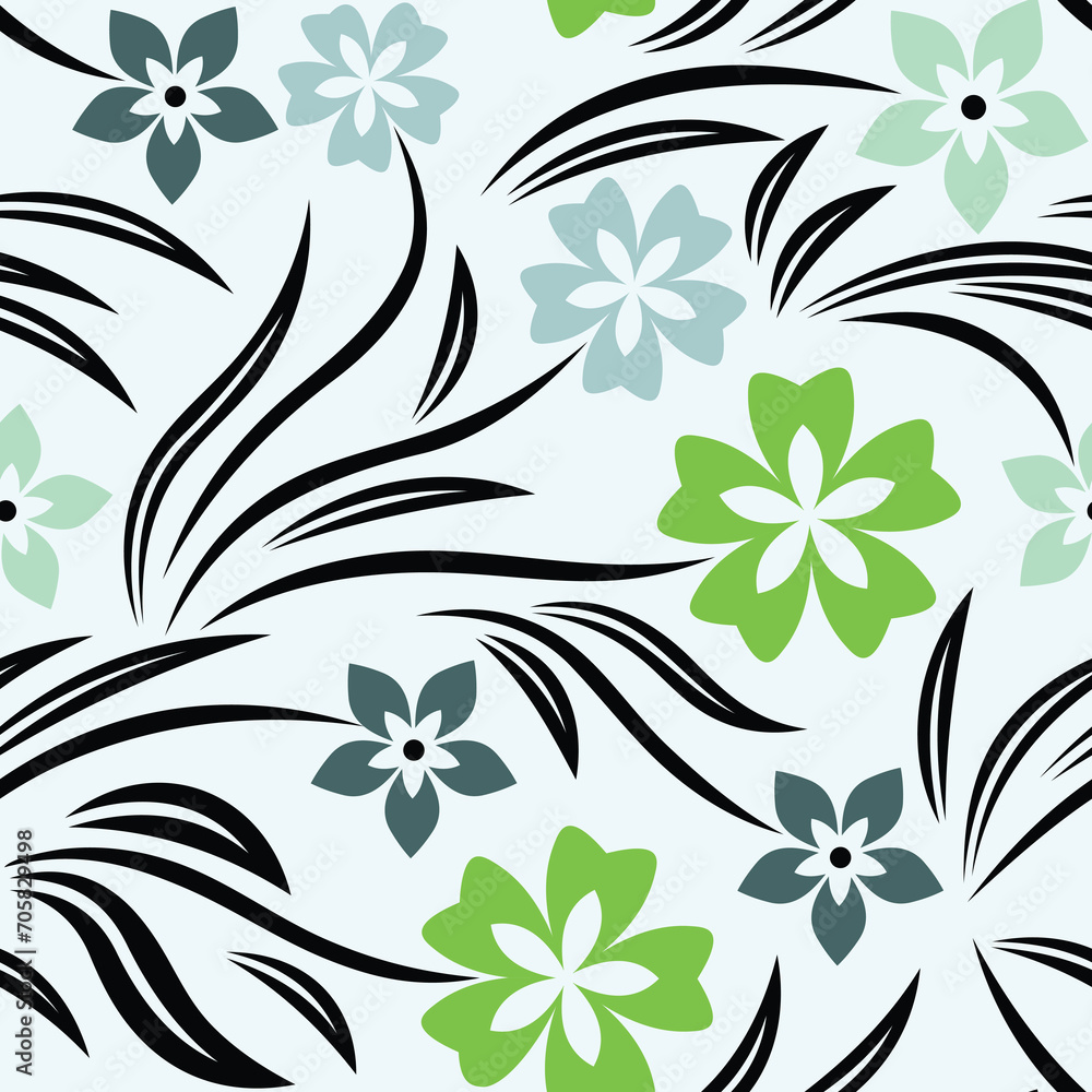 Background of vector art with seamless lines pattern