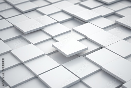 White Square Tiles Generative AI