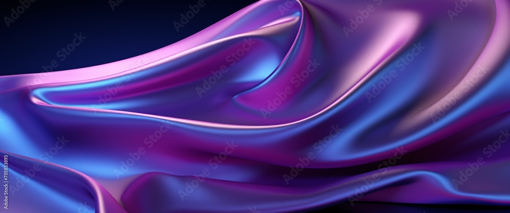 Purple and Blue Silk Swirl Generative AI Purple and Blue Silk Swirl Generative AI