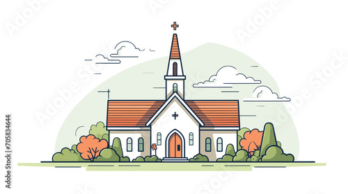 educational and inspirational aspects of a church in a vector art piece showcasing individuals engaged in Bible study, theological discussions, and inspirational talks. 