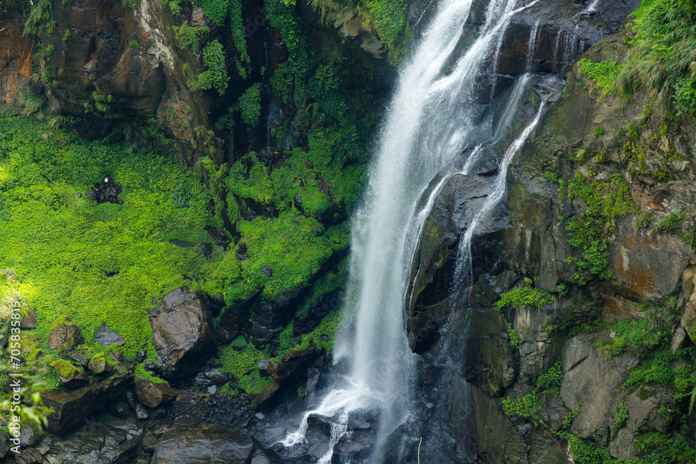 Beautiful waterfall in the forest Beautiful waterfall in the forest