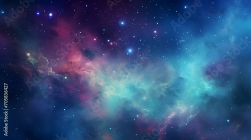 Space galaxy of stars in the night sky, background