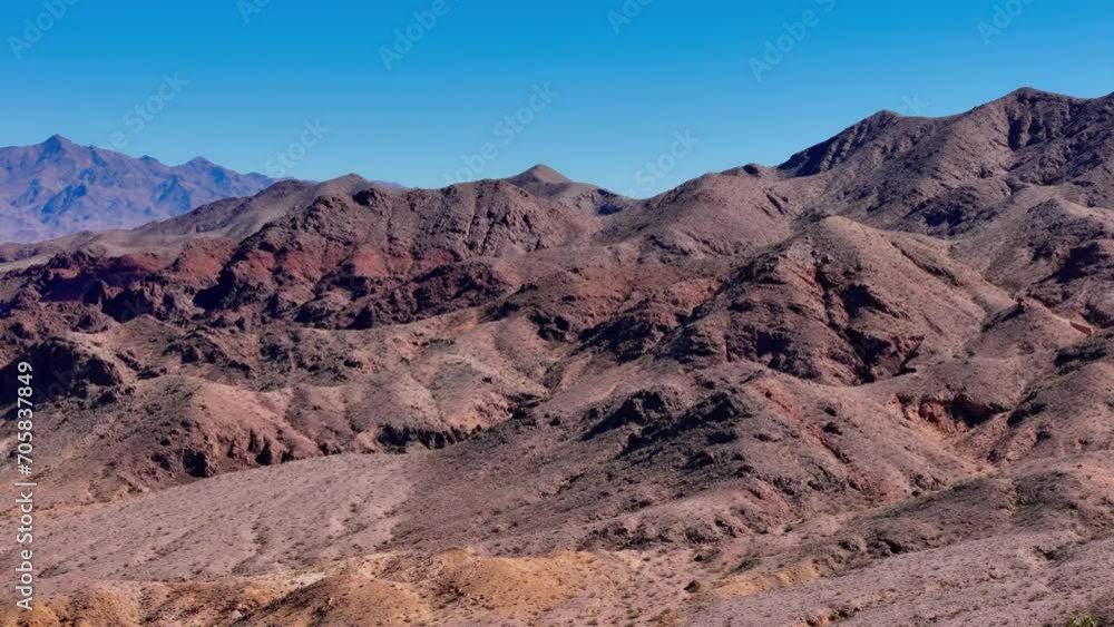 Dry desert lands from above at the Lake Mead area in Nevada - aerial photography Dry desert lands from above at the Lake Mead area in Nevada - aerial photography