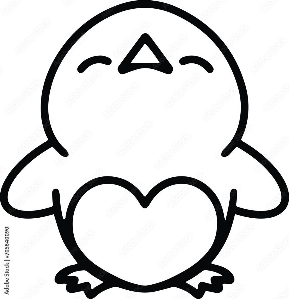 cute bird simple line drawing cute bird simple line drawing
