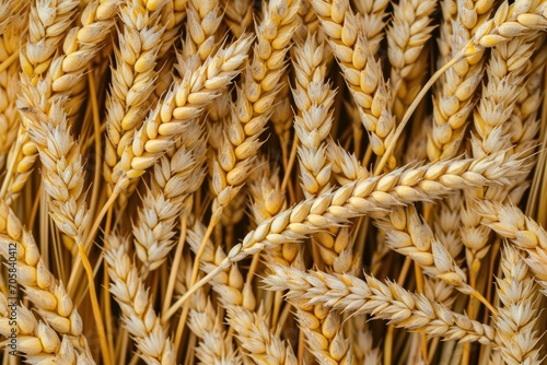 Bird's Eye View Of A Wheat Background In Closeup