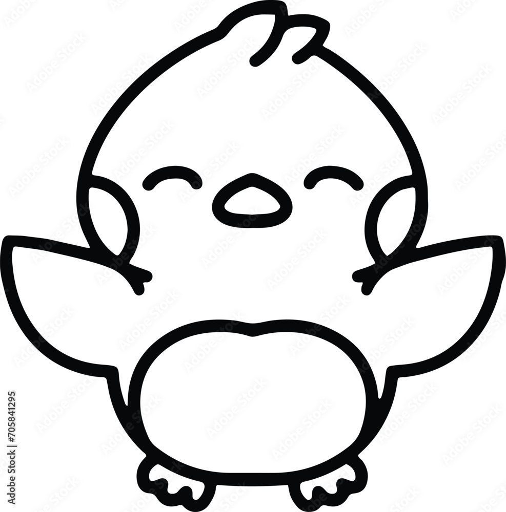 cute bird simple line drawing cute bird simple line drawing