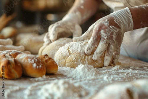 Crafting Delicious Baked Goods With Flourcovered Hands