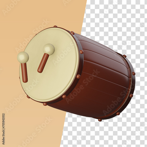 Bedug drum 3d ramadan icon