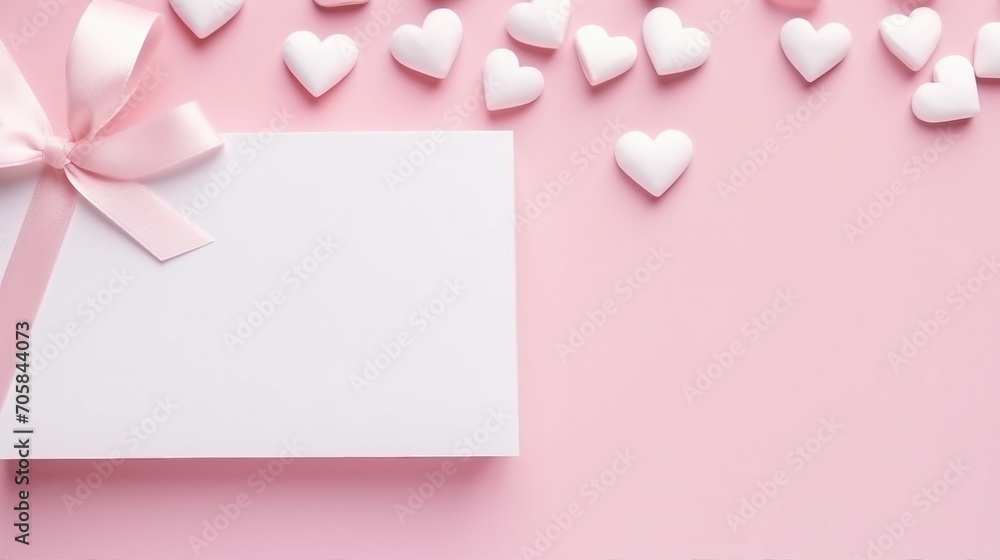 Elegant Small White Giftbox with Pink Bow, Perfect for Birthday and Anniversary Celebrations – Top View Minimalistic Present Wrapping for Special Occasions and Joyous Moments. Elegant Small White Giftbox with Pink Bow, Perfect for Birthday and Anniversary Celebrations – Top View Minimalistic Present Wrapping for Special Occasions and Joyous Moments.