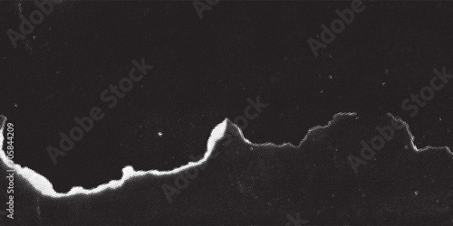 Abstract Dotted Halftone Retro Paper Print Texture Vector Filter with Transparent Background. crumpled paper