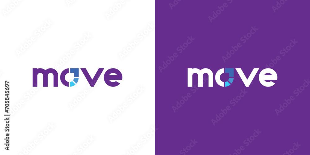 Simple Word mark Move Logo. Modern and Sophisticated Logo Icon Symbol Vector Design Template. Simple Word mark Move Logo. Modern and Sophisticated Logo Icon Symbol Vector Design Template.