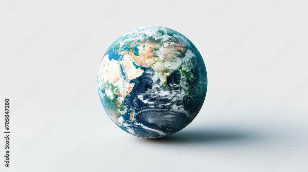 Planet Earth on White Background Planet Earth on White Background