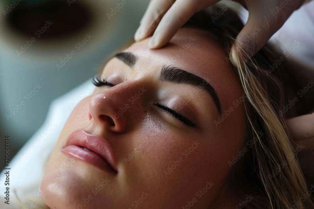 Fototapeta premium Revitalizing Beauty Rituals: Spa Serenity in Action