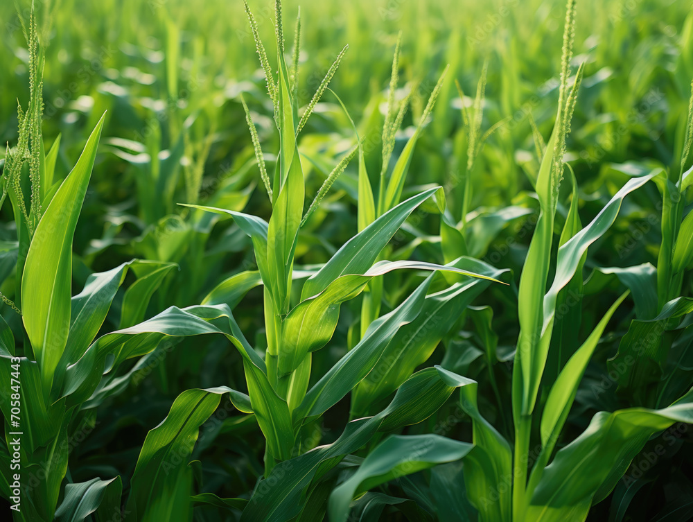 This close-up captures vibrant green biofuel crops like corn or sugarcane, highlighting their role in sustainable energy production. This close-up captures vibrant green biofuel crops like corn or sugarcane, highlighting their role in sustainable energy production.