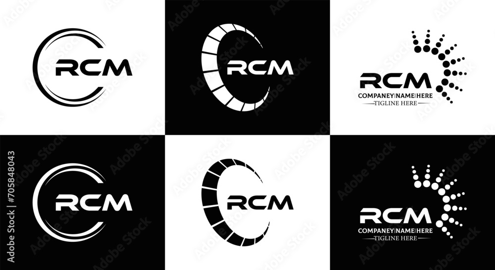 RCM logo. R C M design. White RCM letter. RCM, R C M letter logo design. Initial letter RCM letter logo set, linked circle uppercase monogram logo. R C M letter logo vector design.
RCM logo. R C M design. White RCM letter. RCM, R C M letter logo design. Initial letter RCM letter logo set, linked circle uppercase monogram logo. R C M letter logo vector design.