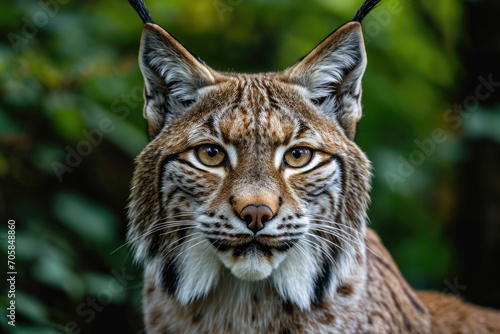 The majestic gaze of a Lynx in its natural habitat