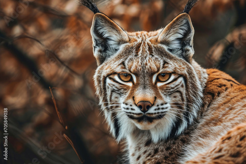 The majestic gaze of a Lynx in its natural habitat © Venka