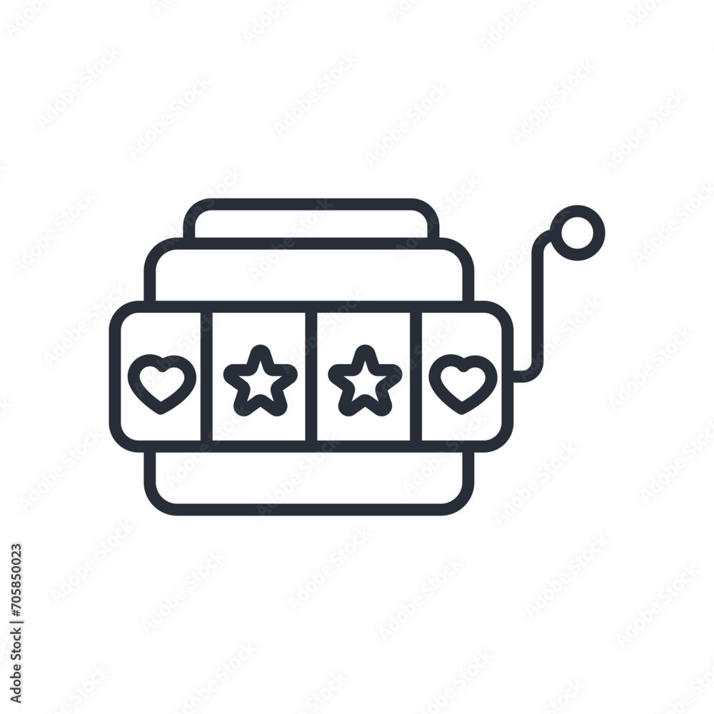 Casino icon. vector.Editable stroke.linear style sign for use web design,logo.Symbol illustration. Casino icon. vector.Editable stroke.linear style sign for use web design,logo.Symbol illustration.