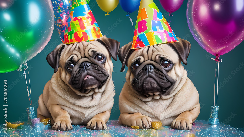 Fröhlicher, lustige Geburtstagskarte zum ausdrucken oder versenden