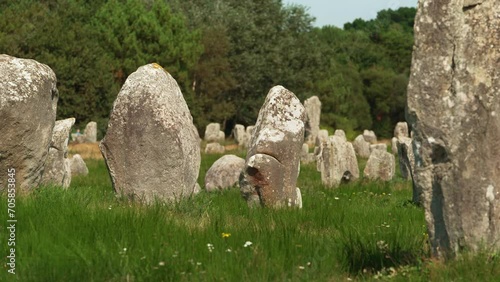 brittany Megaliths of Carnac detail france