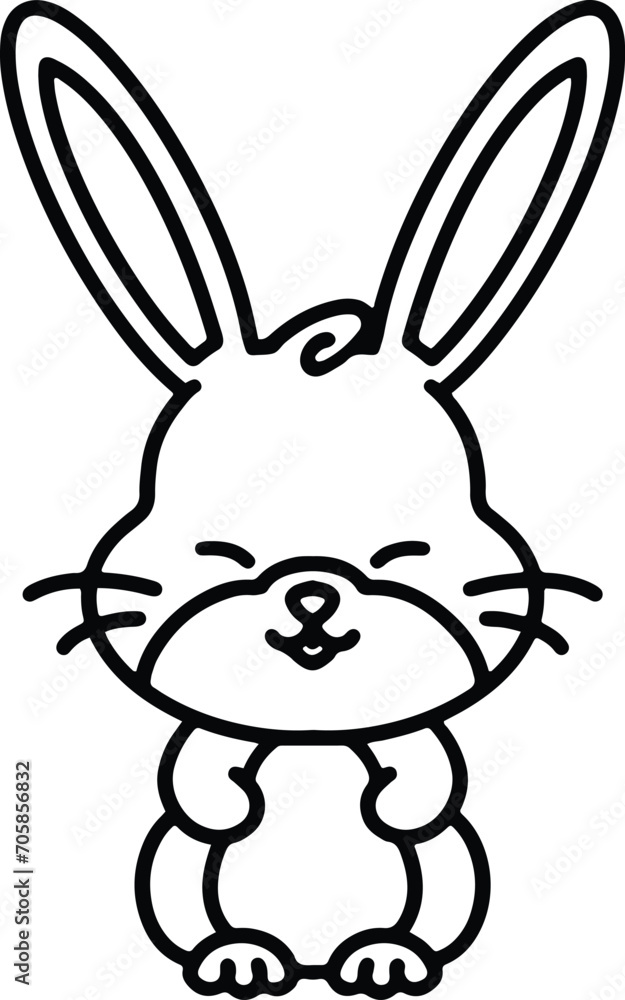 Obraz premium cute easter bunny