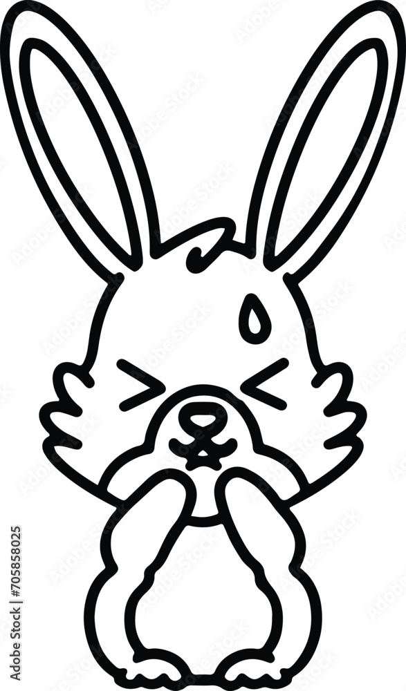 Obraz premium cute easter bunny