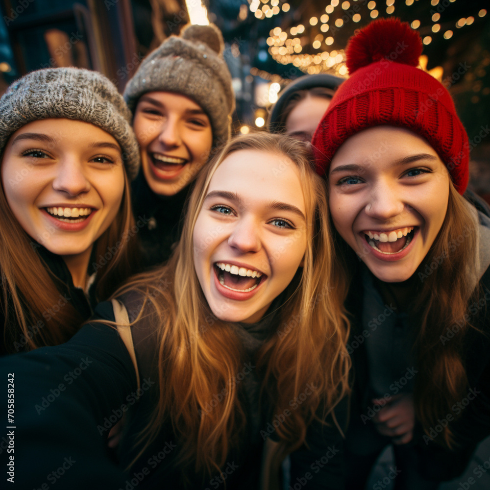 Selfie of some friends. Selfie of some friends.