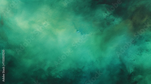 Green and black natural watercolor paint  on textured canvas  dark emerald  minimalist background. Web design banner concept