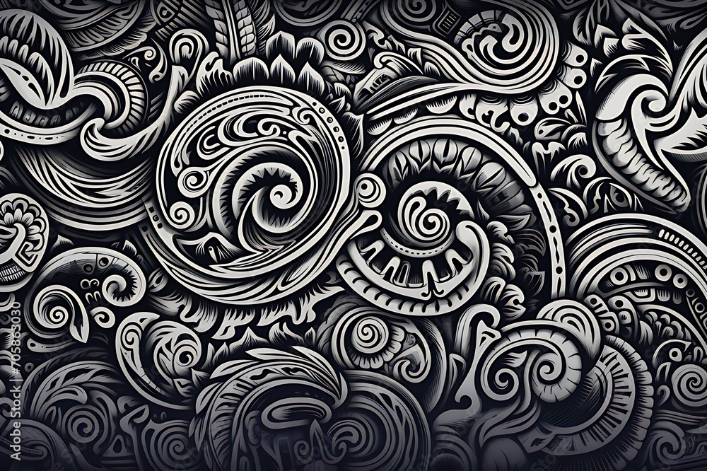 Art of polynesian background create by AI generated Art of polynesian background create by AI generated