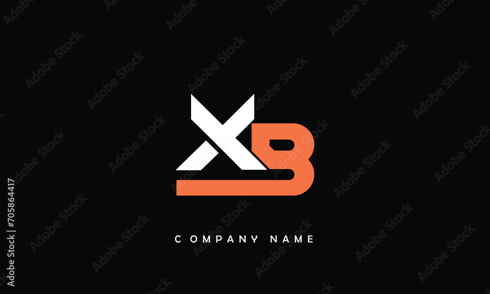 BX, XB, B, X Abstract Letters Logo Monogram BX, XB, B, X Abstract Letters Logo Monogram
