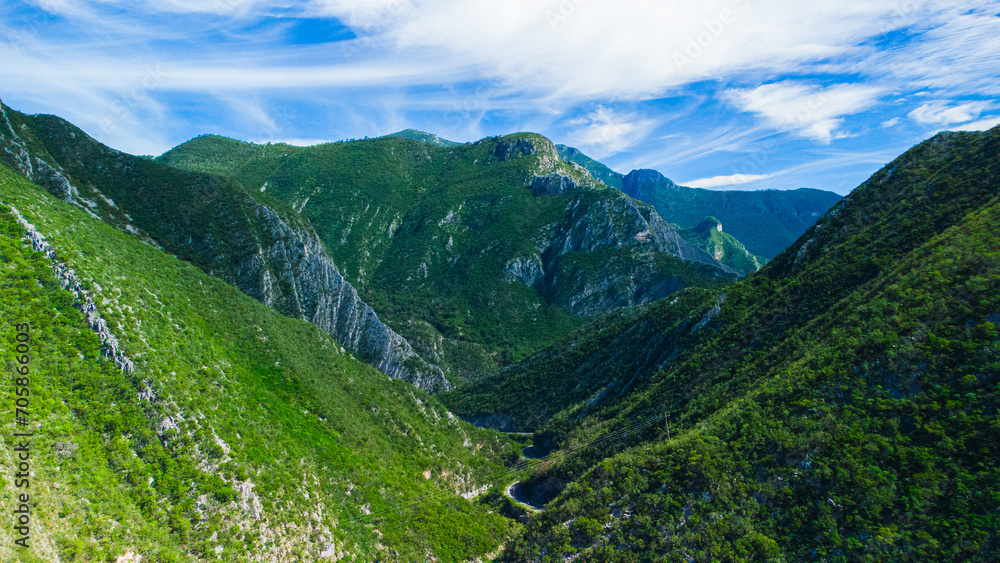 Naklejka premium landscape in the mountains