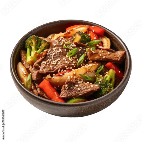 Beef Stir Fry, dishes made from beef on transparent background