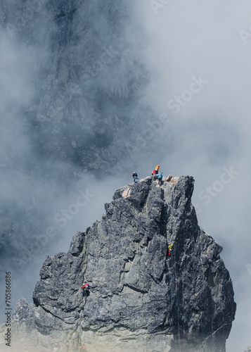 Climbers in Tatra Mountains